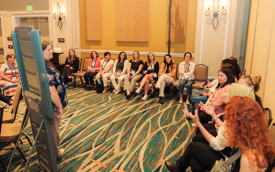 women presenting at ism world 2025