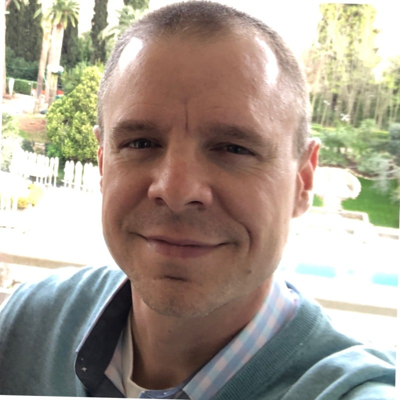 man smiling for photo