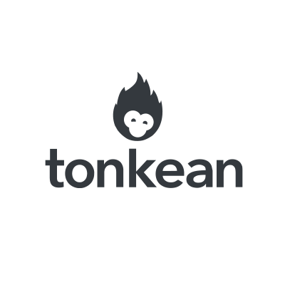 company tonkean logo black lettering