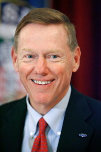 WASHINGTON - JUNE 06: Ford Motor Company CEO Alan Mulally participates in the Senate Democrats Manufacturing Summit on Capitol Hill June 6, 2007 in Washington, DC. All of the "Big Three" automakers, Chrysler Group, Ford Motor Company and General Motors and the UAW asked lawmakers to help them to correct what they call an unfair advantage that foreign-owned automakers have in the global marketplace. (Photo by Chip Somodevilla/Getty Images)